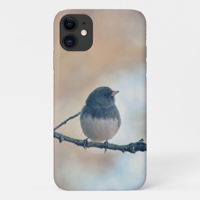 Cute Little Bird Dark Eyed Junco Phone Case (Back)