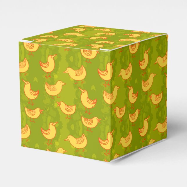 Cute Little Birds Favour Box (Front Side)