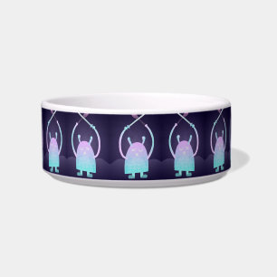 Cute Little Blue Monster Bowl