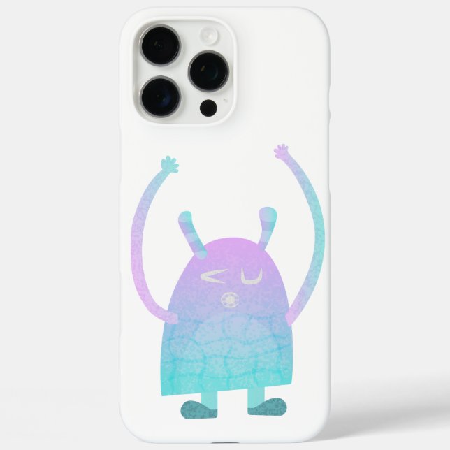 Cute Little Blue Monster Case-Mate iPhone Case (Back)