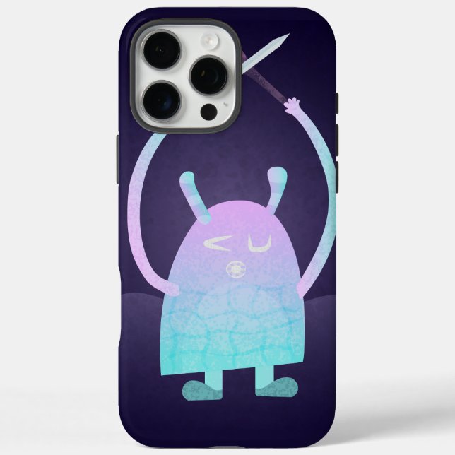 Cute Little Blue Monster Case-Mate iPhone Case (Back)