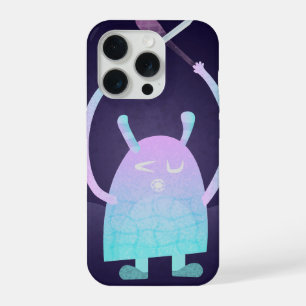 Cute Little Blue Monster iPhone 15 Pro Case