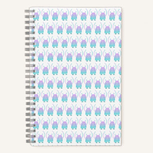 Cute Little Blue Monster Notebook