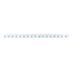 Cute Little Blue Monster Satin Ribbon