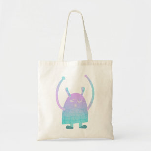 Cute Little Blue Monster Tote Bag