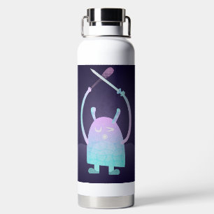 Cute Little Blue Monster Water Bottle