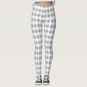 Cute Little Blue Owl Leggings