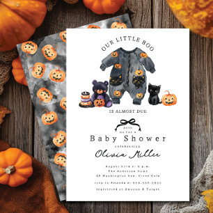 Cute Little Boo Baby Shower  Invitation