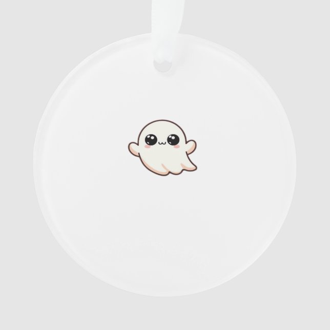 Cute Little Boo Basic Clean Ornament (Front)