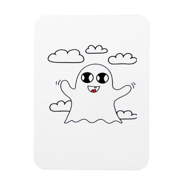 Cute Little Boo Creative Style Magnet (Vertical)