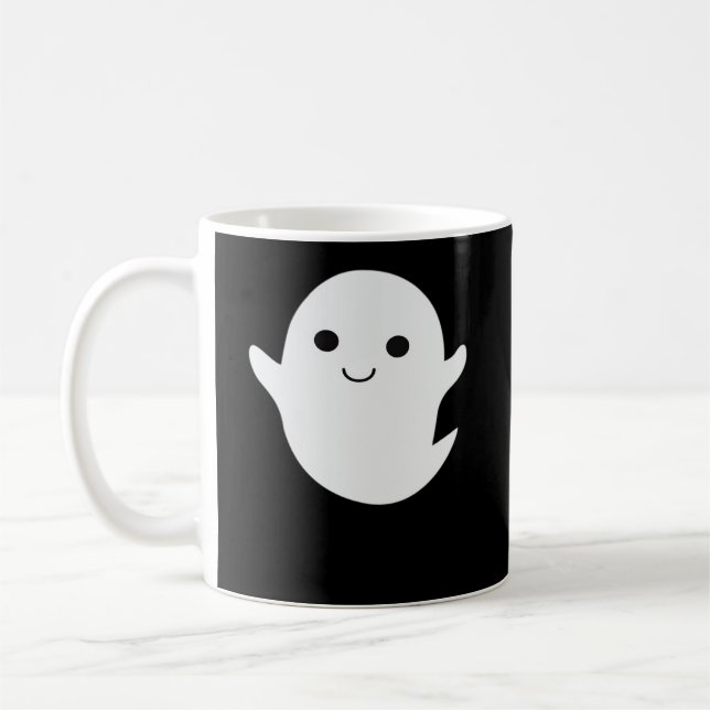 Cute Little Boo Fitted Coffee Mug (Left)
