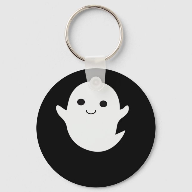 Cute Little Boo Fitted Key Ring (Front)