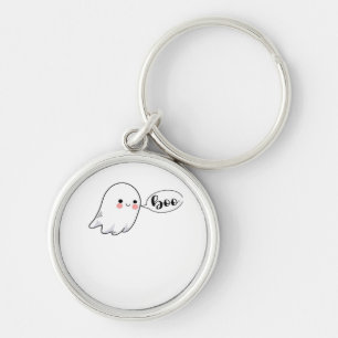 Cute Little Boo Graphic Cool Aesthetic Key Ring