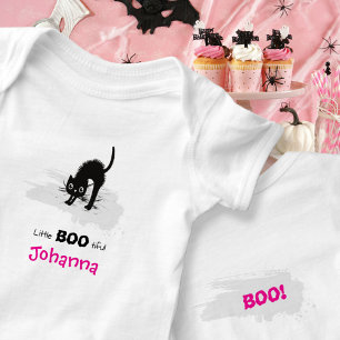 Cute Little Boo Tiful Cat Ghost Baby Halloween Bodysuit