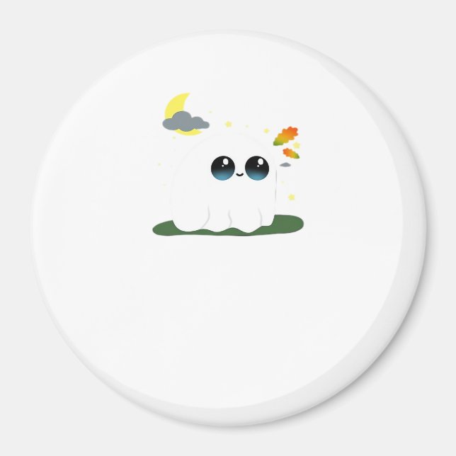 Cute Little Boostie Fall Scene Vintage Classic Magnet (Front)