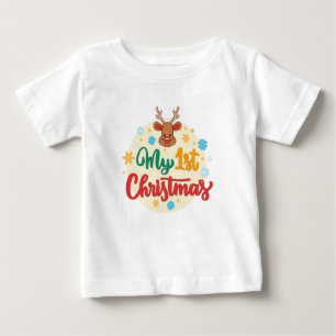 Cute Little Boy Christmas  Baby T-Shirt