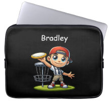 Cute Little Boy Playing Disc Golf Personalised