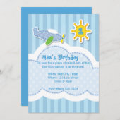 Cute Little Boy's Birthday Party Invitation (Front/Back)