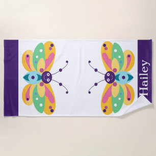 Cute little bug beach towel