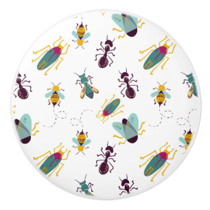 cute little bugs insects door knob