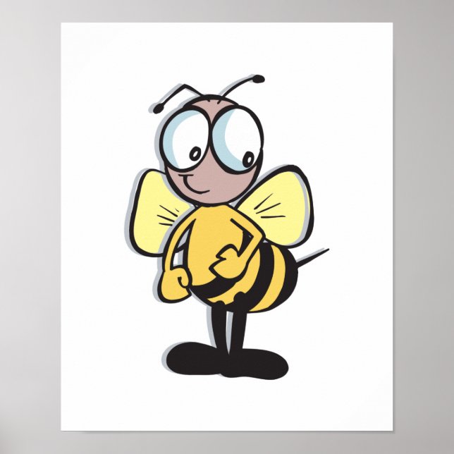 cute little bumble bee poster (Front)