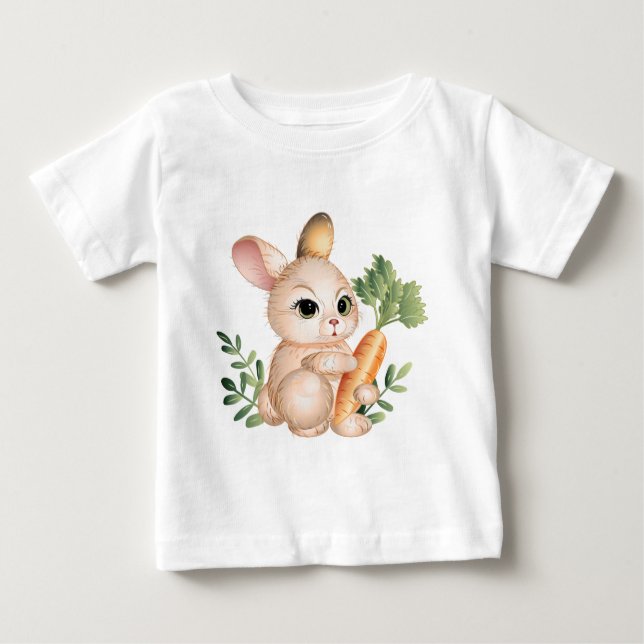 Cute Little Bunny Baby T-Shirt (Front)