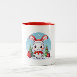 Cute Little Bunny Christmas Mug