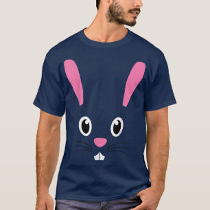 Cute Little Bunny Face Funny Easter Day Gift Men W T-Shirt