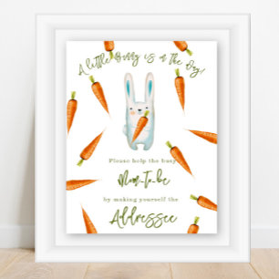 Cute little bunny - Mum to be addressee Poster