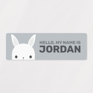 Cute Little Bunny Rabbit with Personalised Name
