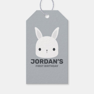 Cute Little Bunny Rabbit with Personalised Name Gift Tags