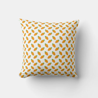 Cute Little Carrot Pattern Nursery Throw Pillow