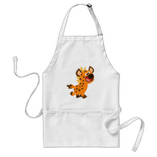 Cute Little Cartoon Hyena Apron