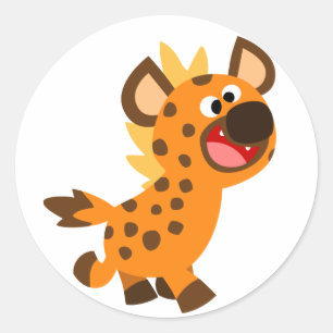 Cute Little Cartoon Hyena Sticker