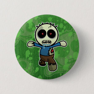 Cute Little Cartoon Zombie 6 Cm Round Badge