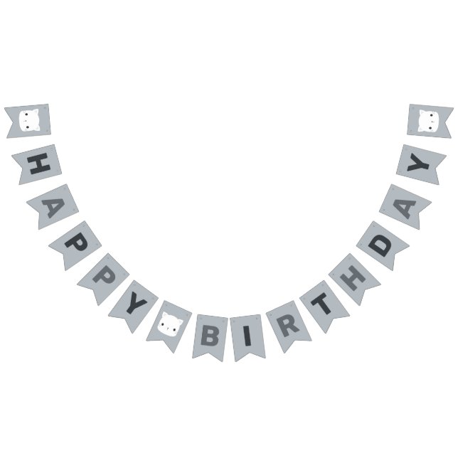 Cute Little Cat Birthday Bunting (All)