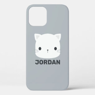 Cute Little Cat with Personalised Name iPhone 12 Pro Case