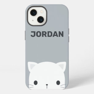Cute Little Cat with Personalised Name iPhone 13 Case