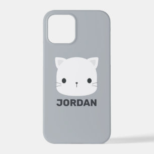 Cute Little Cat with Personalized Name  iPhone 12 Pro Case