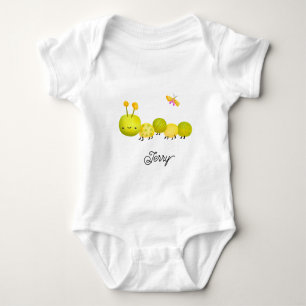 Cute Little Caterpillar Bug Baby Bodysuit