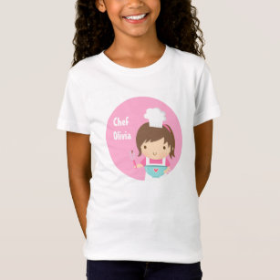 Cute Little Chef Baker Girl T-Shirt