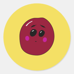 Cute Little Cherry Fruit Sticker For Vegans