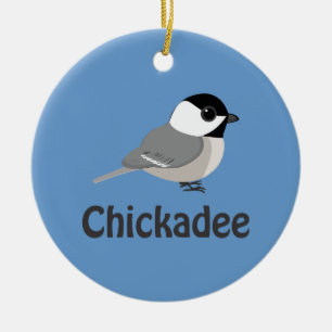 Cute little Chickadee Ceramic Tree Decoration