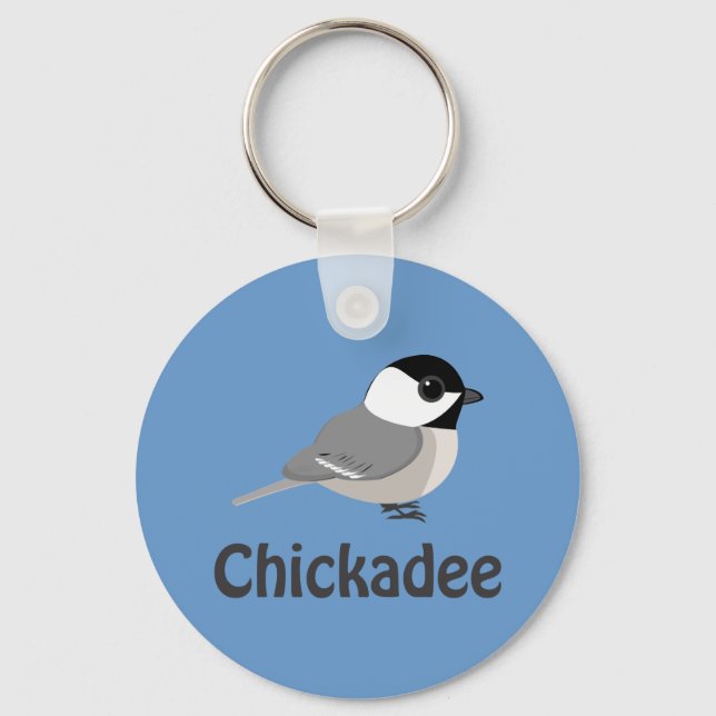 Cute little Chickadee Key Ring (Front)