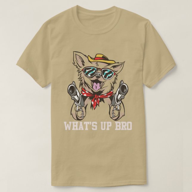 Cute Little Chihuahua Puppy Dog Face For Pet Owner T-Shirt (Design Front)