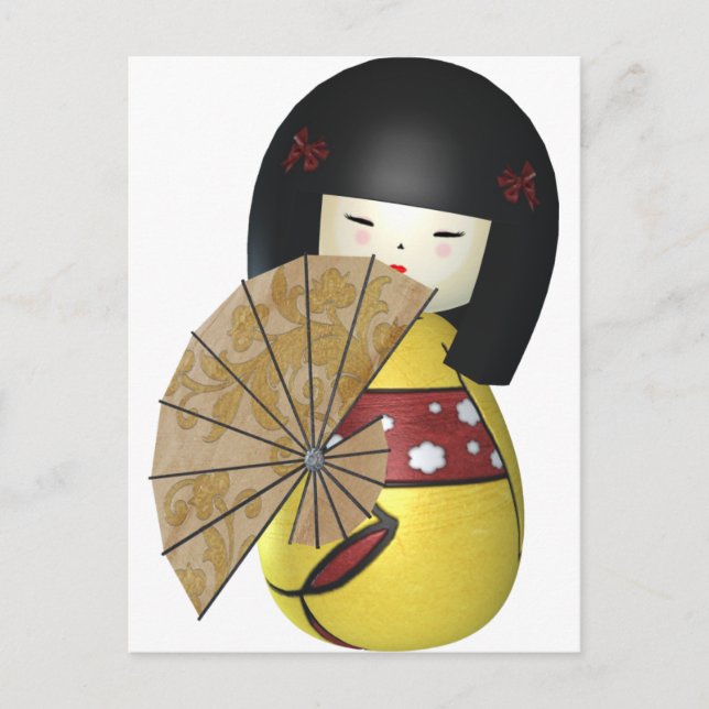 CUTE LITTLE CHINA DOLL POSTCARD (Front)