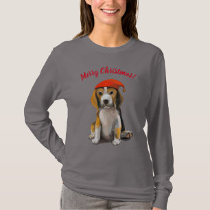 Cute Little christmas beagle T-Shirt
