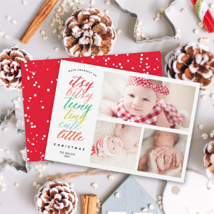 Cute Little Christmas Holiday Photo Collage Card