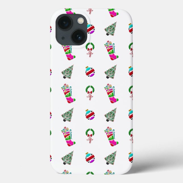 Cute Little Christmas Pattern Case-Mate iPhone Case (Back)