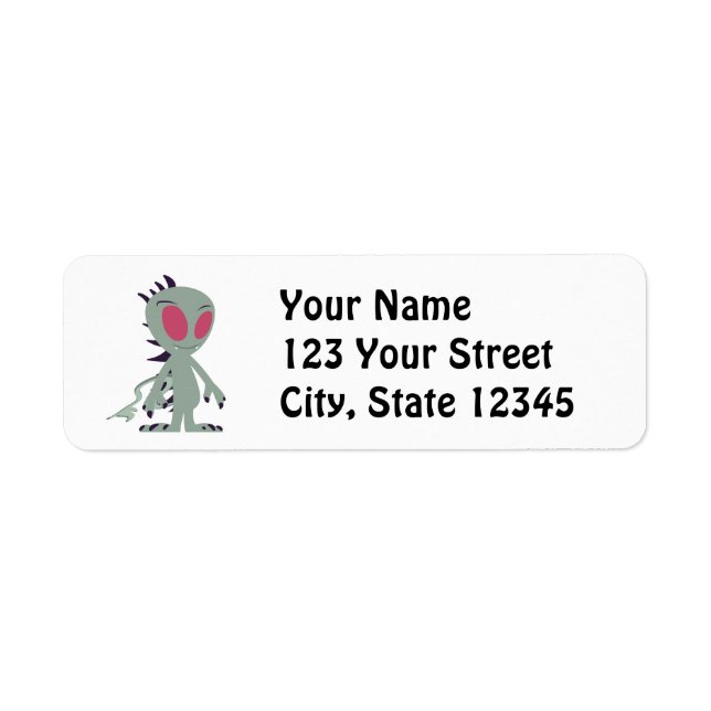 Cute little Chupacabra Return Address Label (Front)